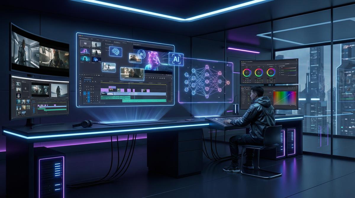 捷克街头AI视频创作工作室